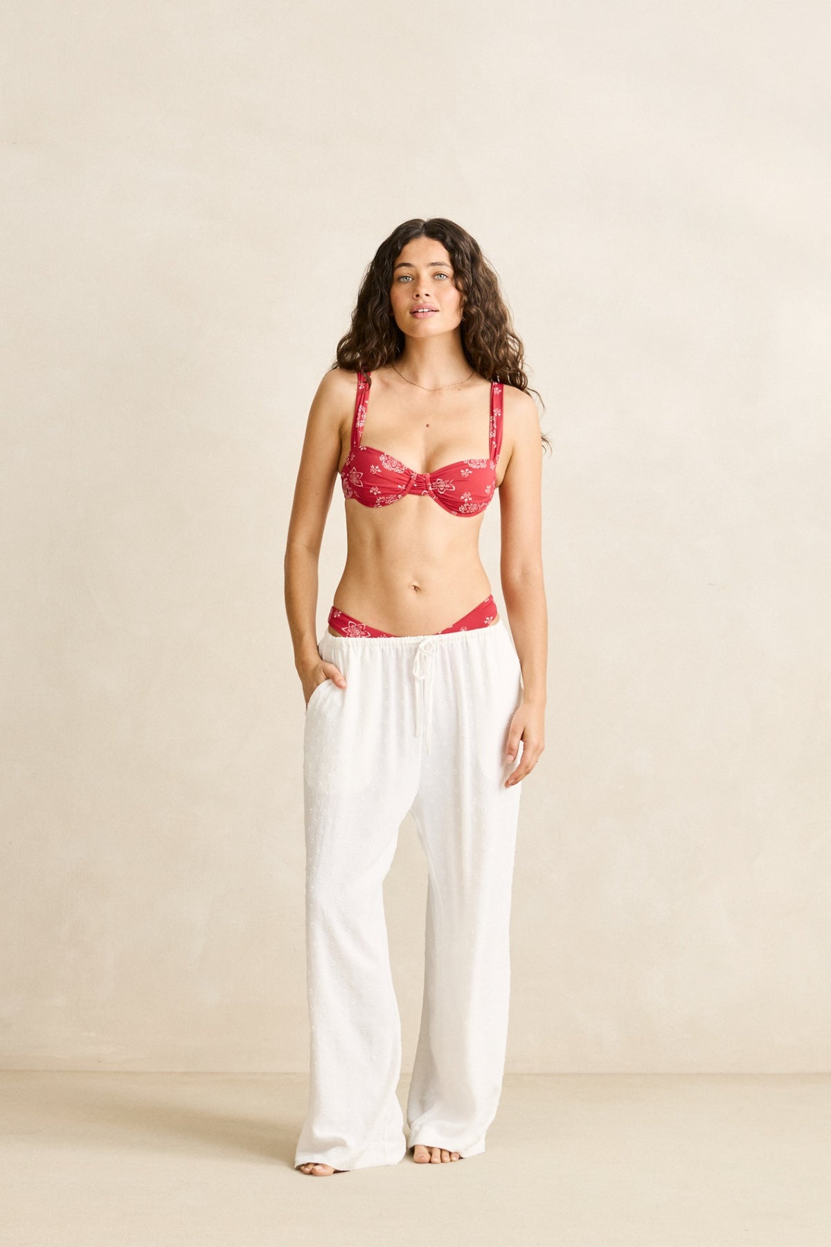 Rhythm Leni Beach Pant White