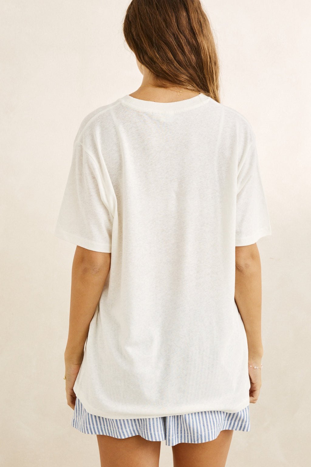 Rhythm Ocean Wave Oversized T-Shirt Vintage White