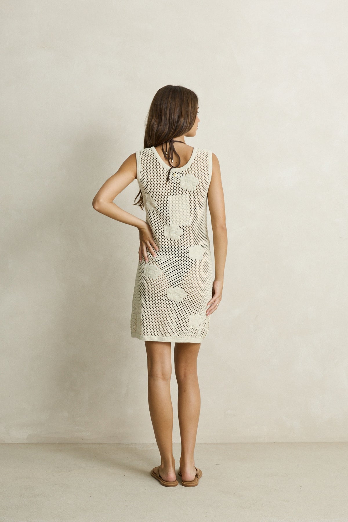 Rhythm Palomar Knit Mini Dress Natural