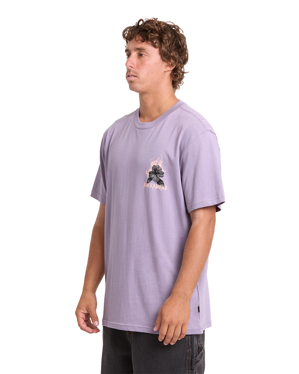 Billabong Tear Premium SS T-Shirt Purple Ash