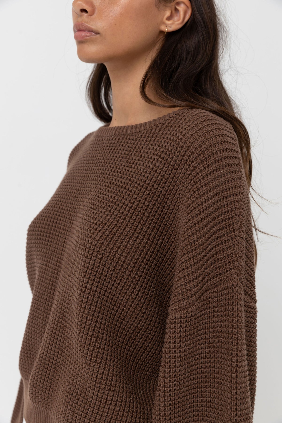 Rhythm Classic Knit Jumper Chocolate