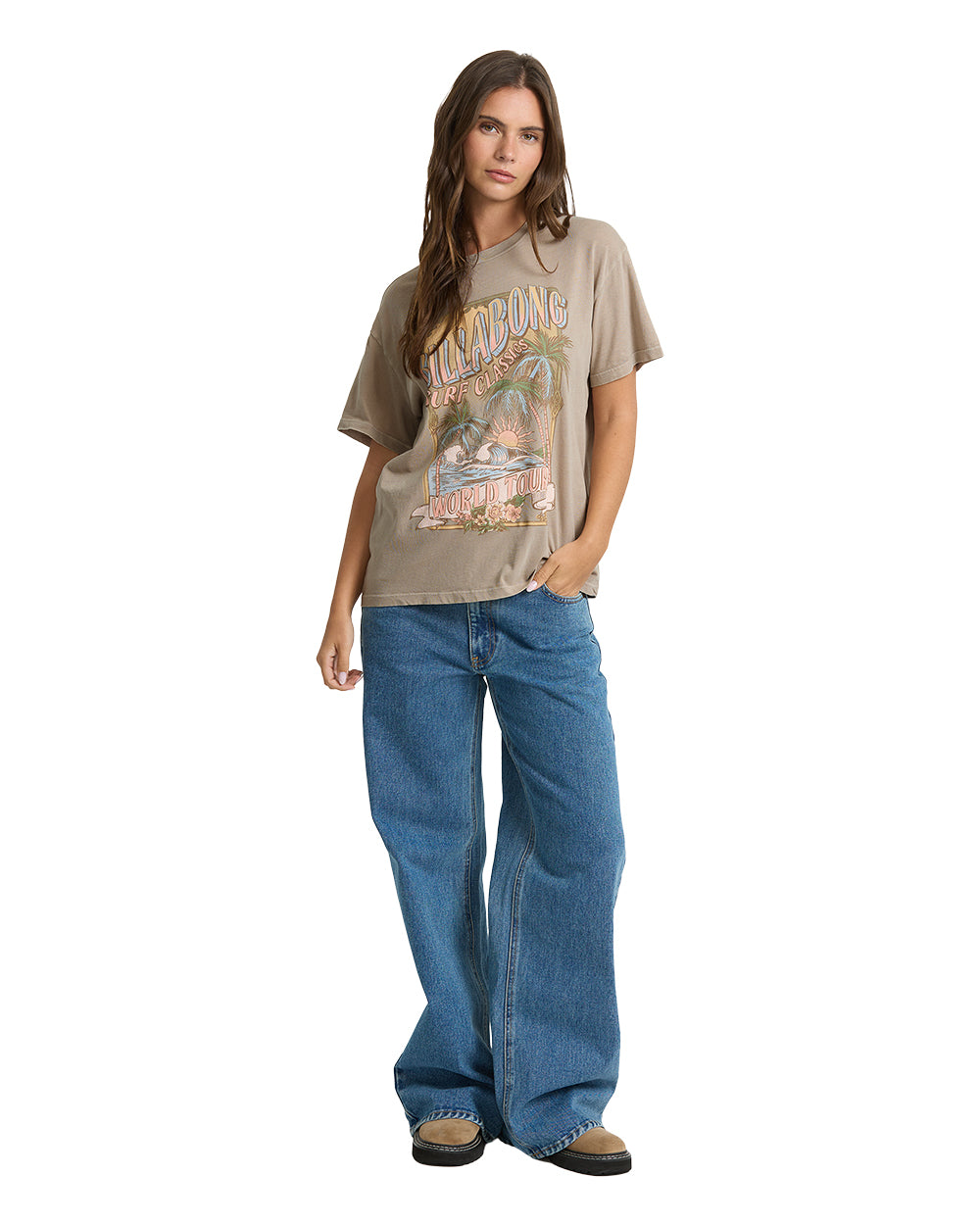 Billabong Surf Classic SS Tee Cobblestone