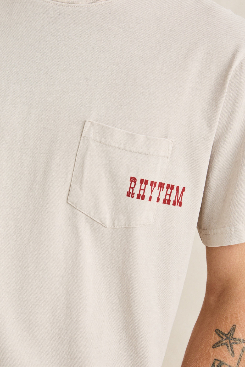 Rhythm Durango Vintage Pocket SS T-Shirt Moonrock