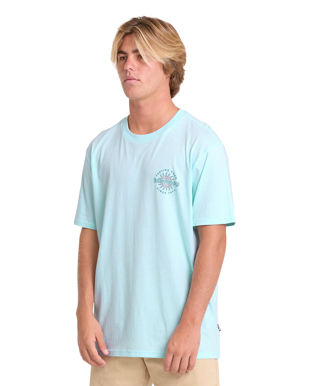 Billabong Single Fin Premium SS T-Shirt Coastal Blue