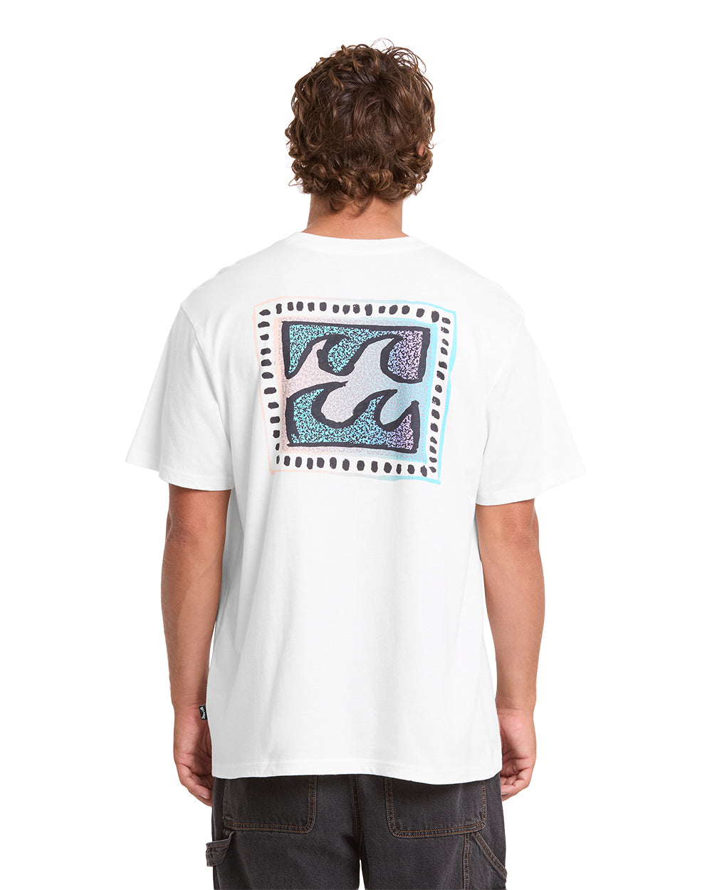 Billabong Crayon Wave Premium SS T-Shirt Off White