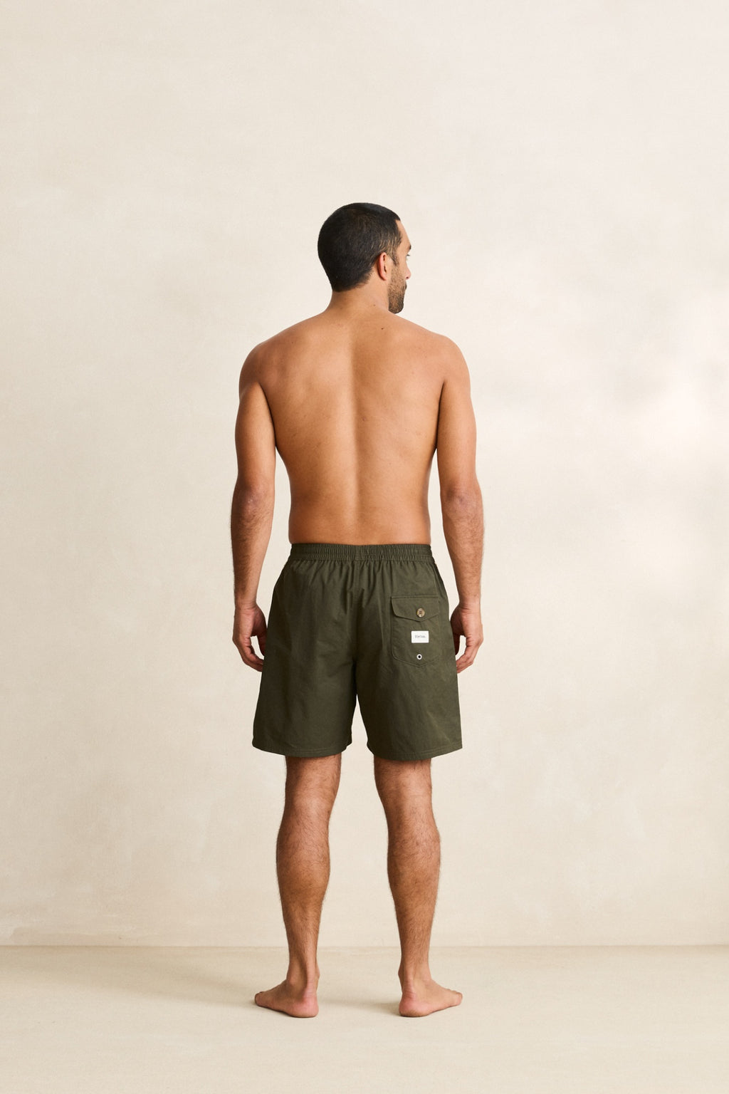 Rhythm Woven Tape Beach Short Olive