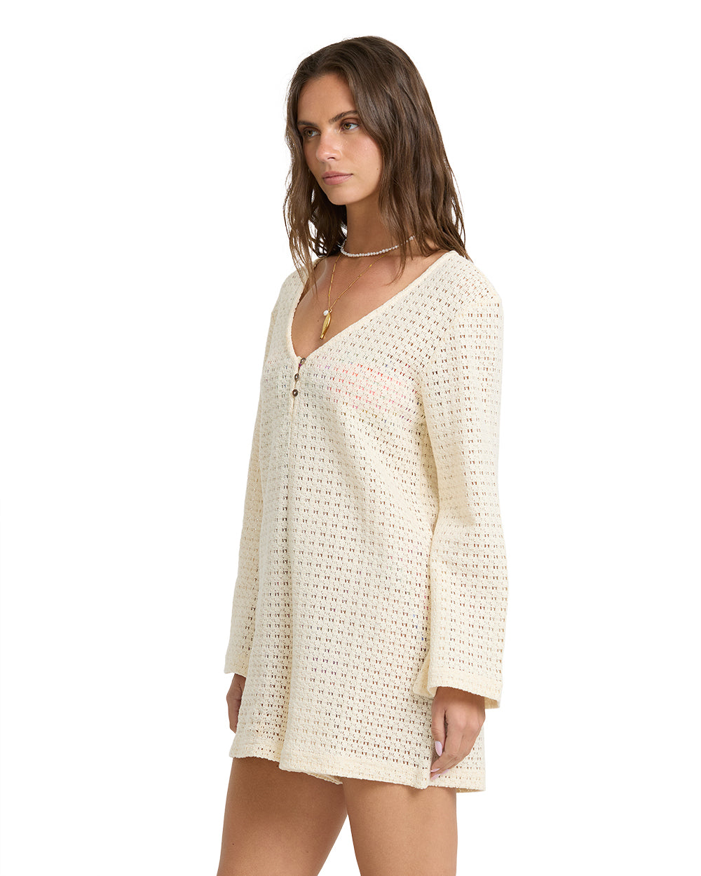 Billabong Isla Romper Cover Up White Cap