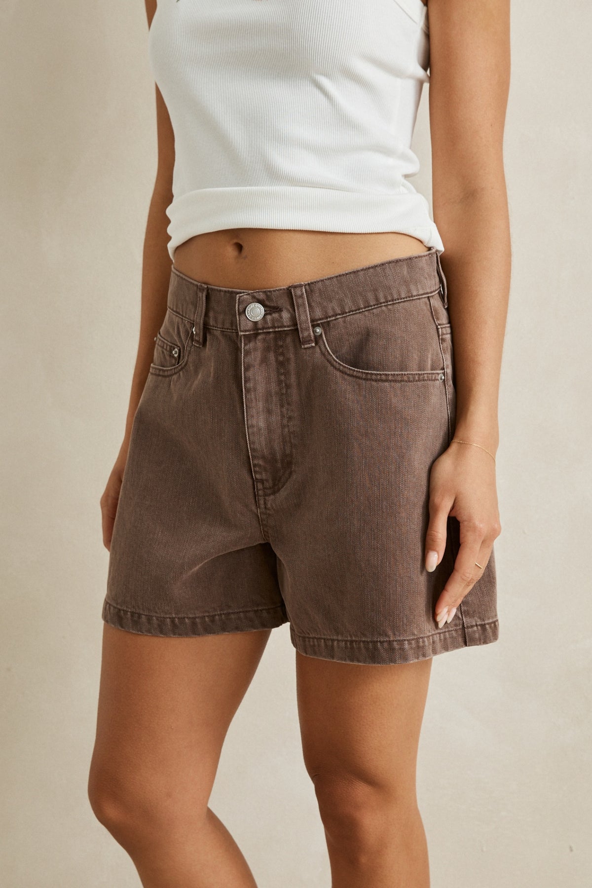 Rhythm Staple Denim Short Chocolate