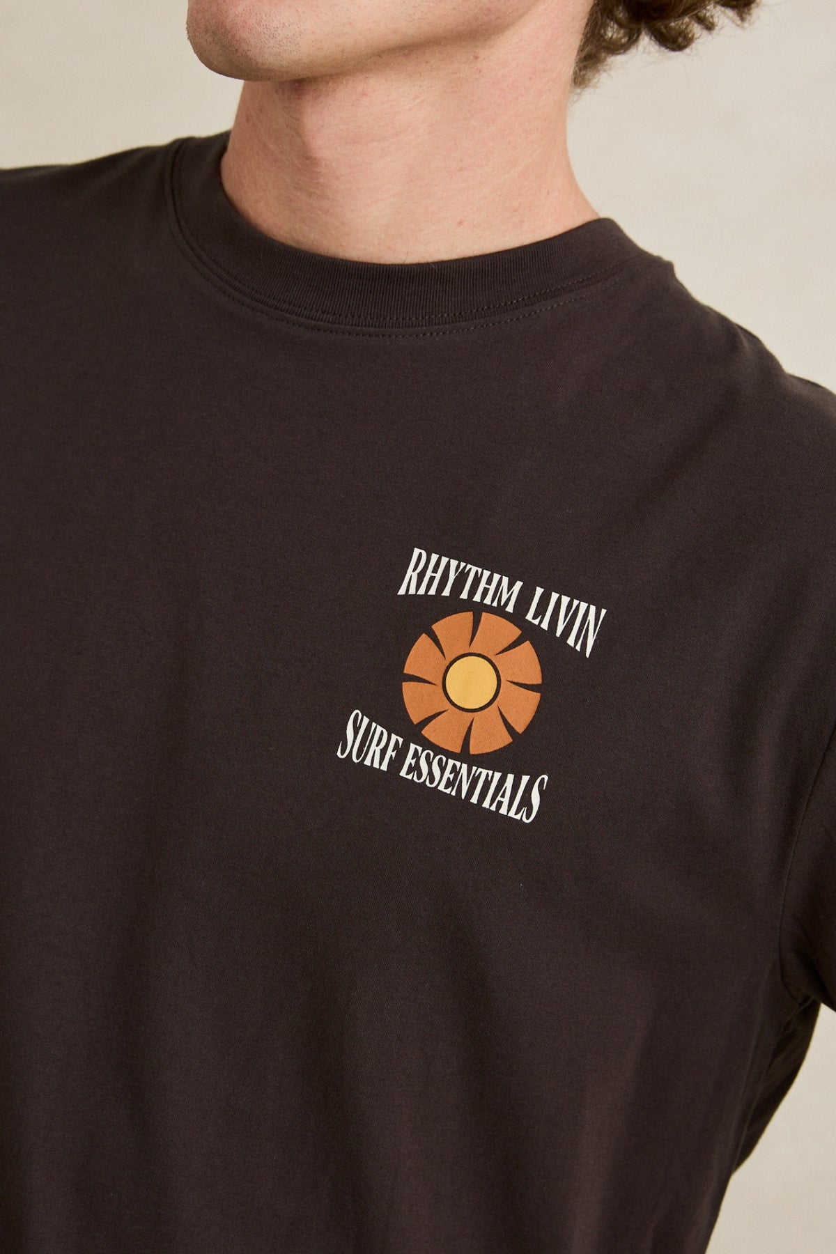 Rhythm Surf Essentials SS T-Shirt Vintage Black