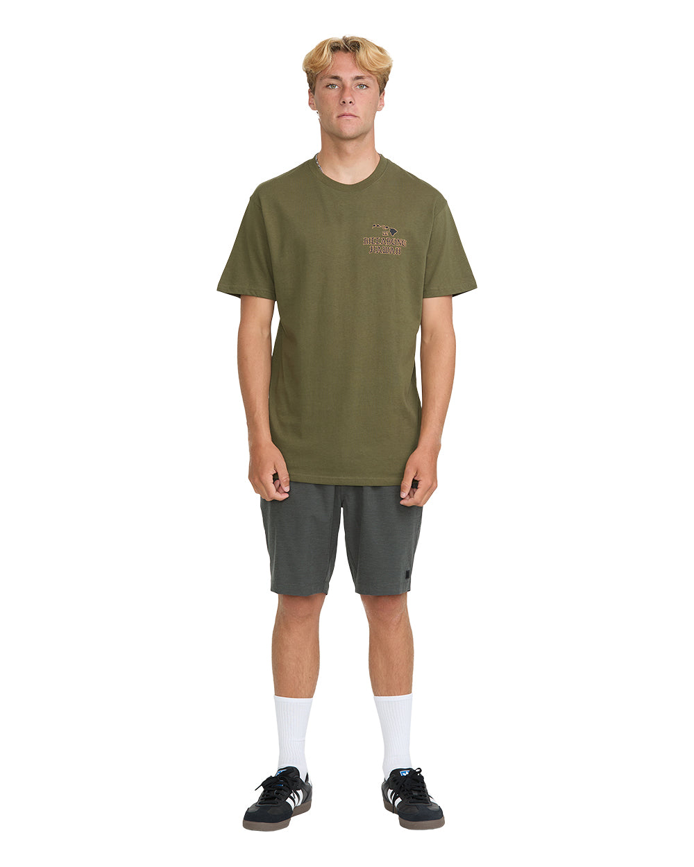 Billabong Island Chain HI Basic SS T-Shirt Military