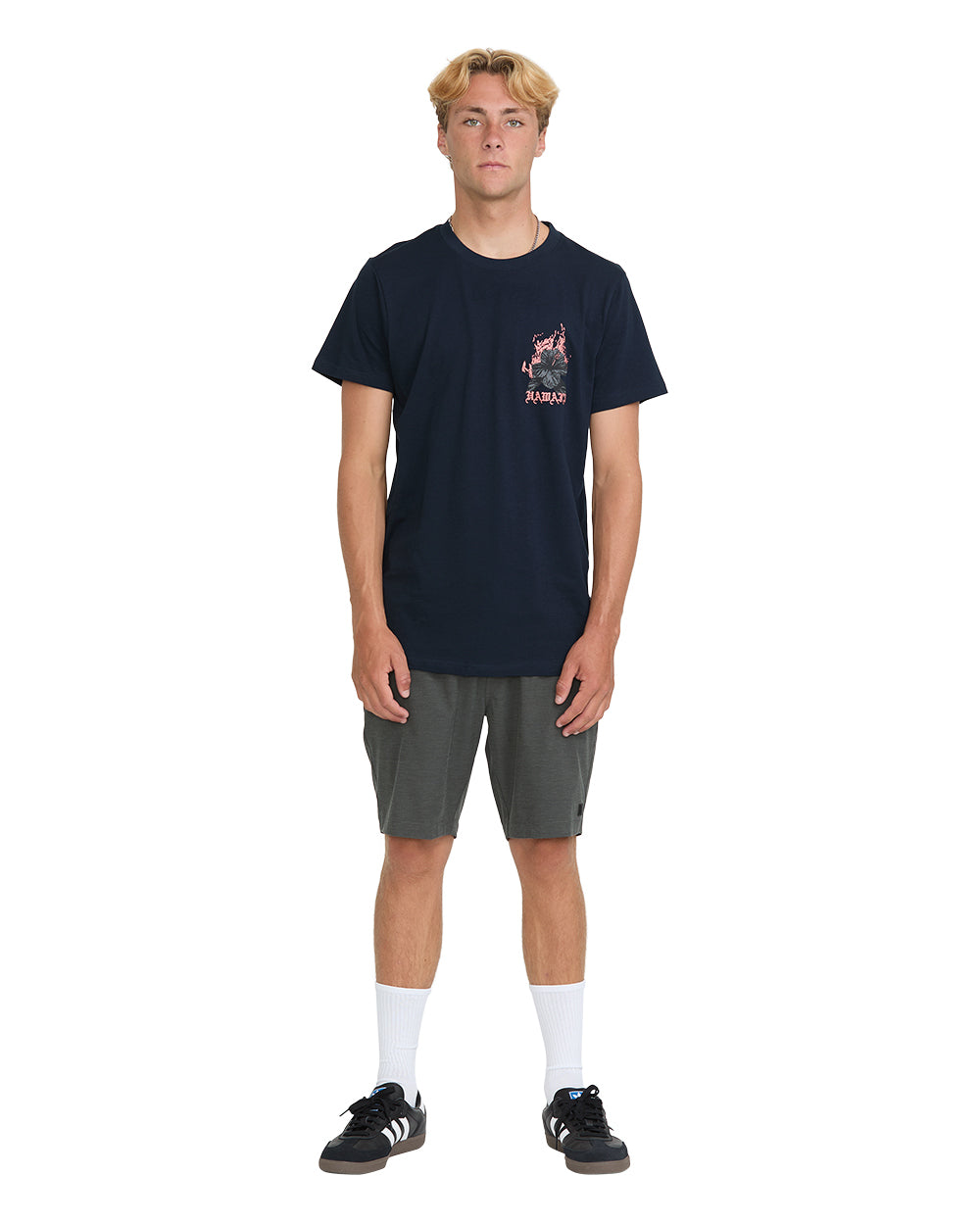 Billabong Oahu HI Basic SS T-Shirt Navy