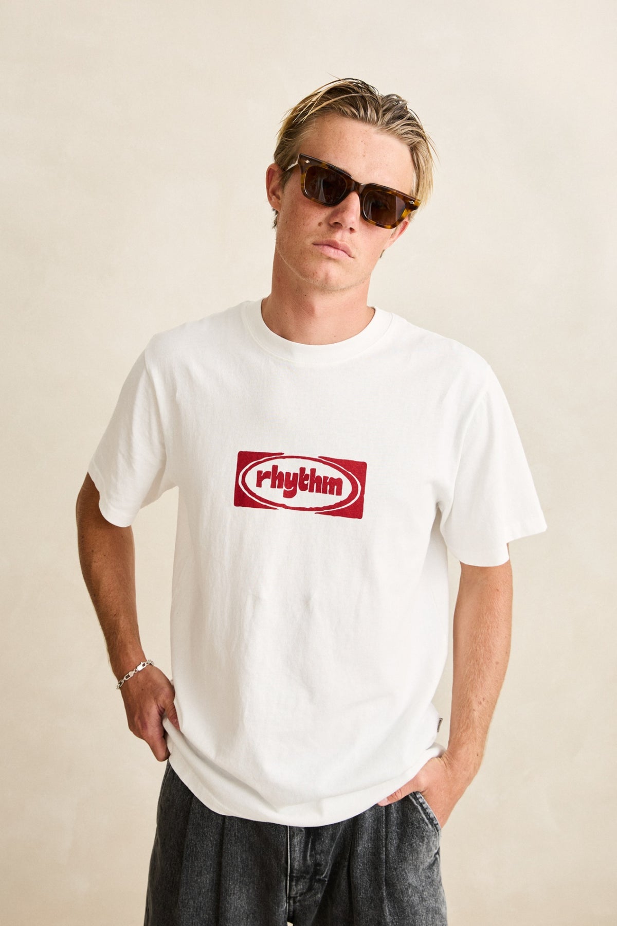 Rhythm Towner Vintage SS T-Shirt Vintage White