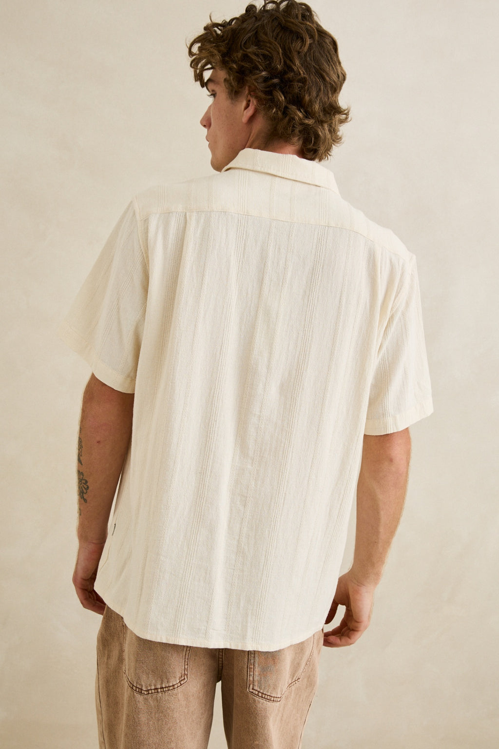 Rhythm Sundown SS Shirt Natural