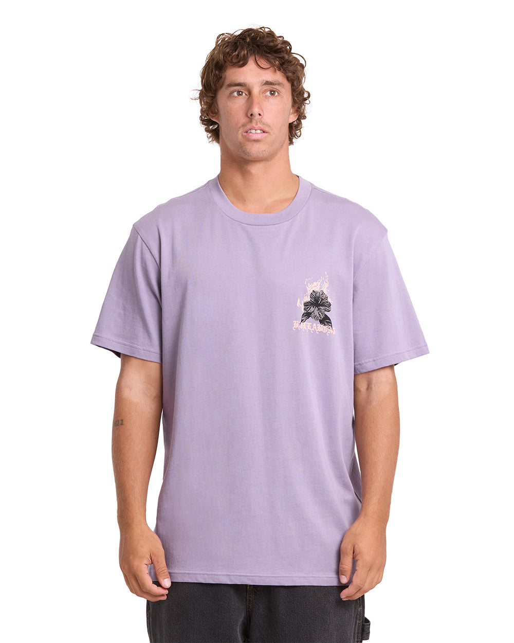Billabong Tear Premium SS T-Shirt Purple Ash