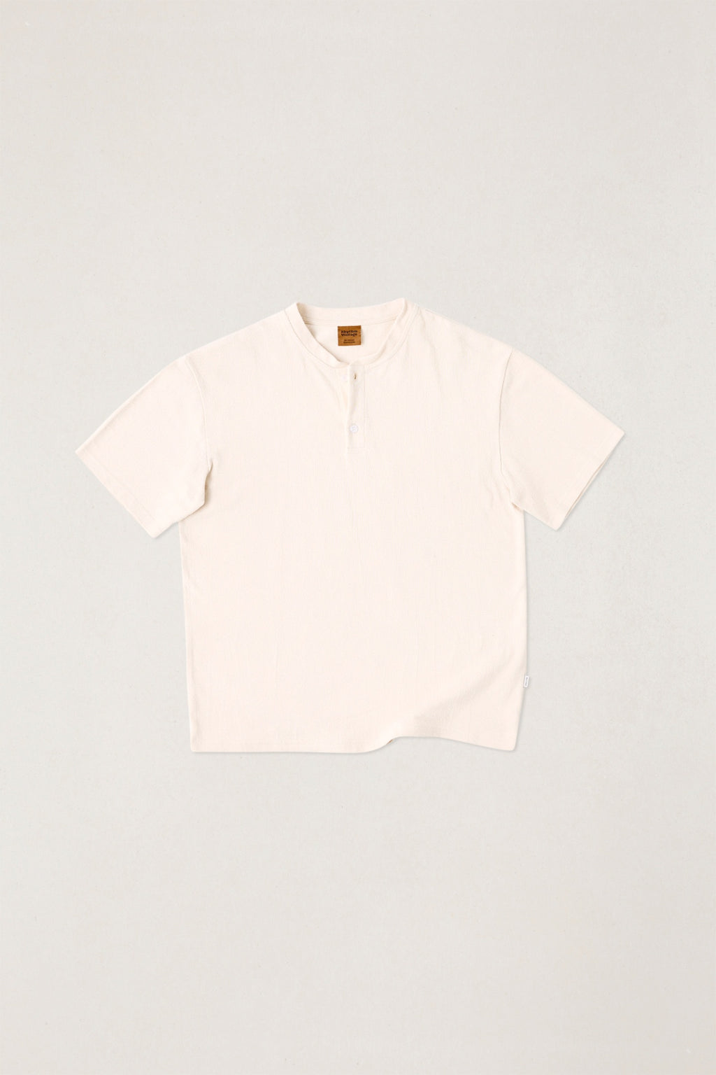 Rhythm Vintage Jersey SS Henley Natural
