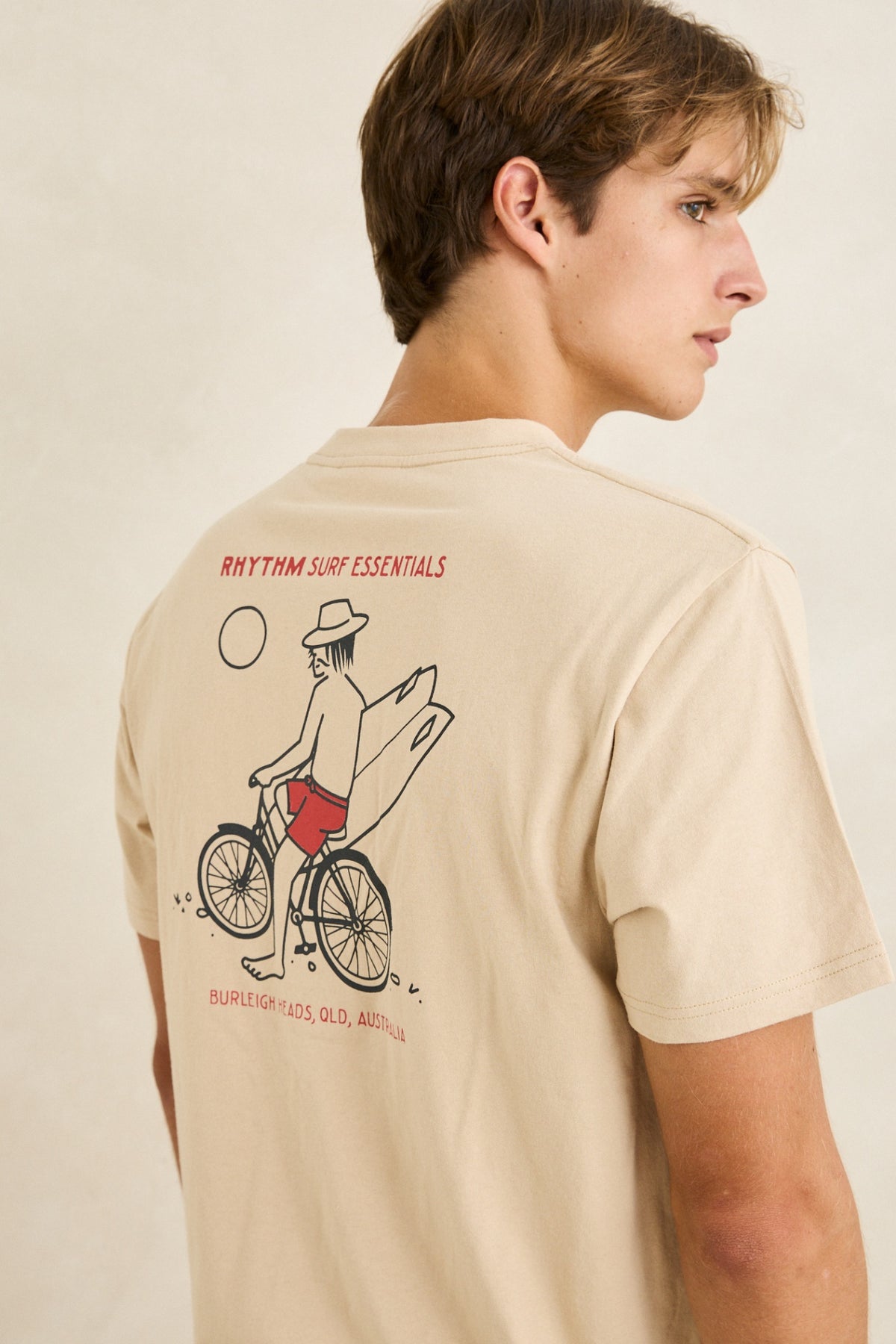 Rhythm Bike Wanderer SS T-Shirt Sand