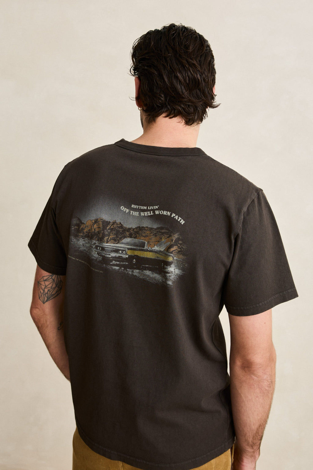 Rhythm Heading West Vintage SS T-Shirt Vintage Black