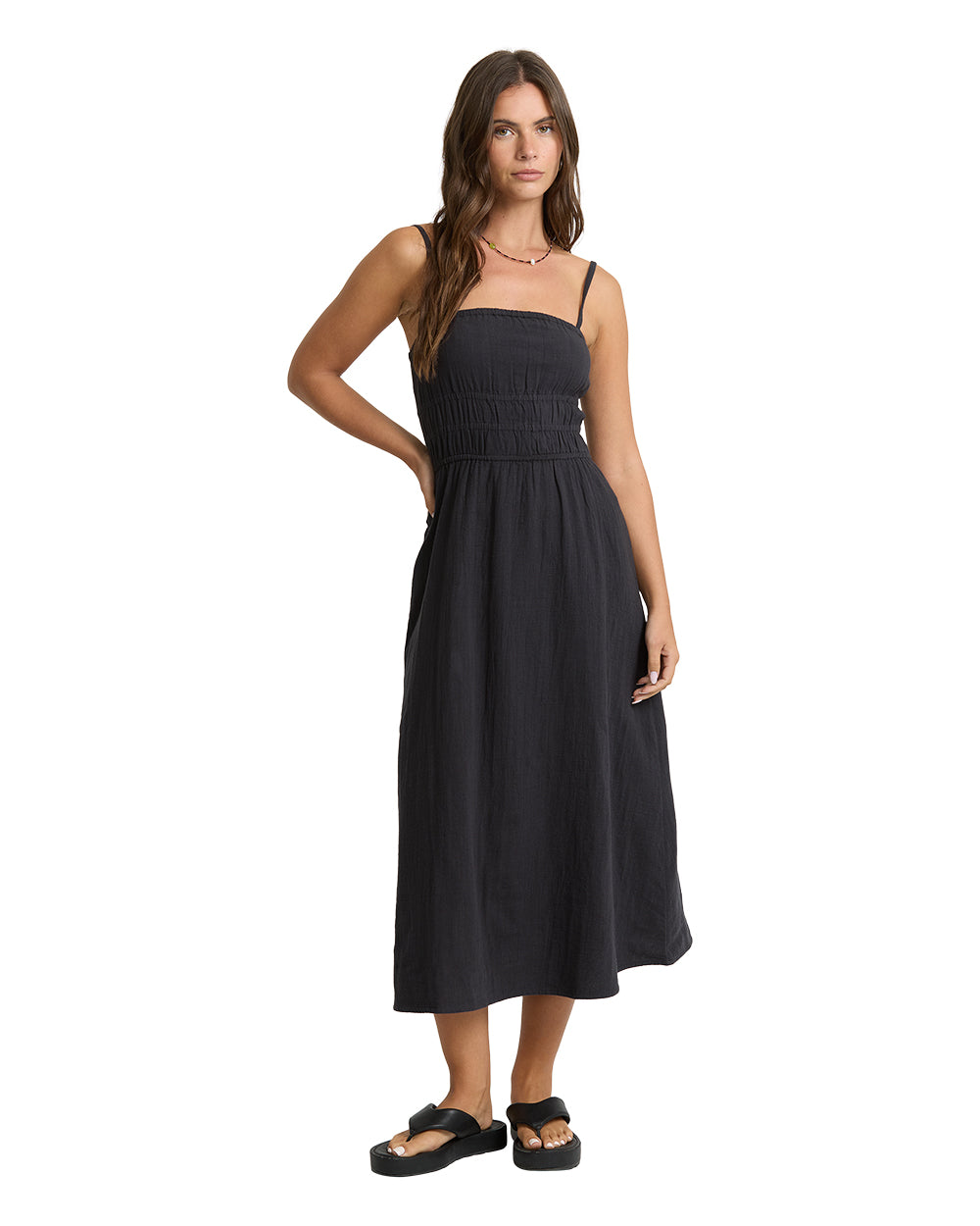 Billabong In The Sky 2 Midi Dress Black Sands
