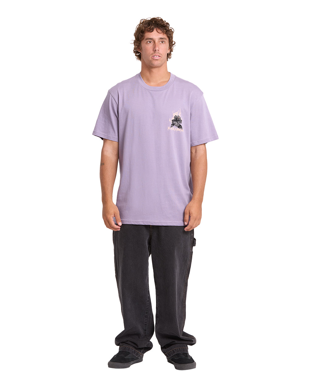 Billabong Tear Premium SS T-Shirt Purple Ash