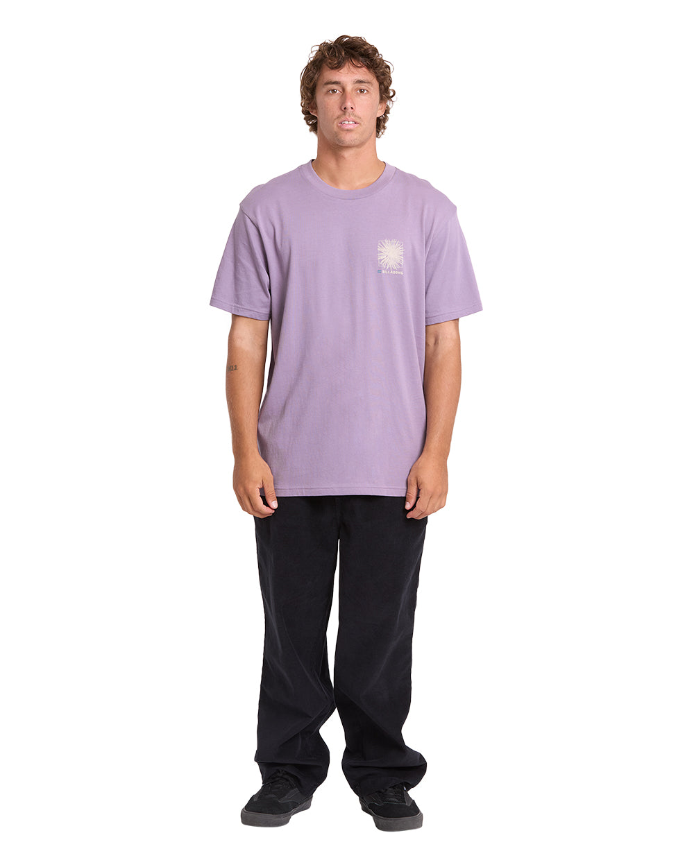 Billabong Montage Premium SS T-Shirt Purple Ash