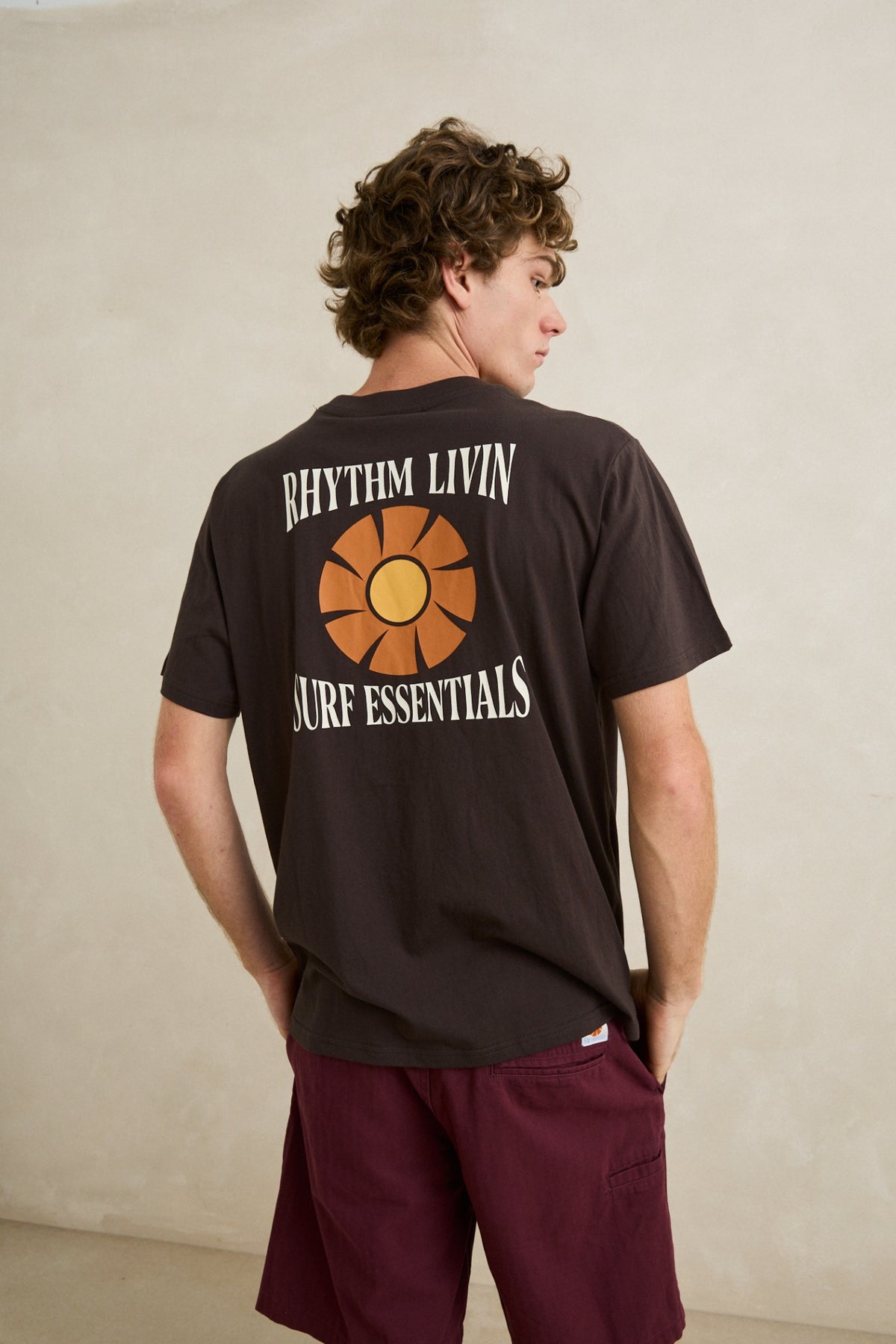 Rhythm Surf Essentials SS T-Shirt Vintage Black