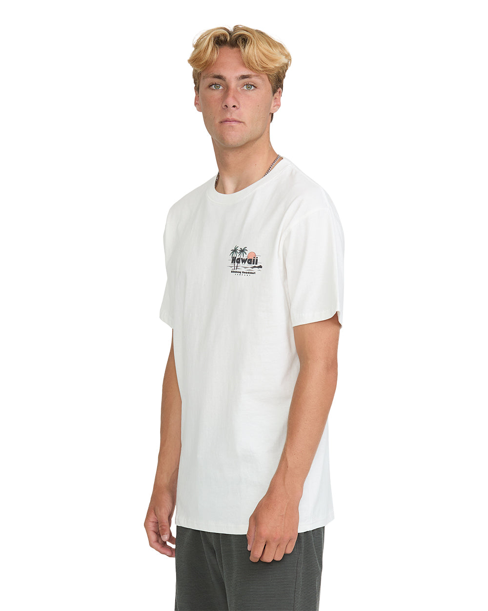 Billabong Tools Down HI Basic SS T-Shirt Off White