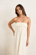 Rhythm Sandy Cove Maxi Dress Cream