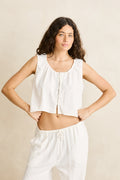 Rhythm Leni Vest Top White