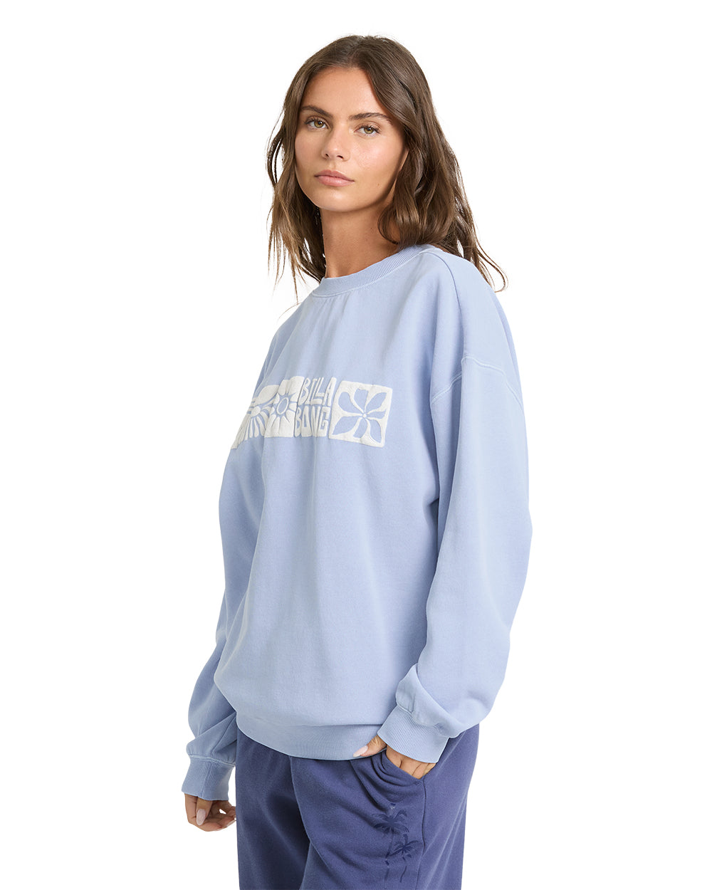 Billabong Ride In Crew Fleece Cornflower