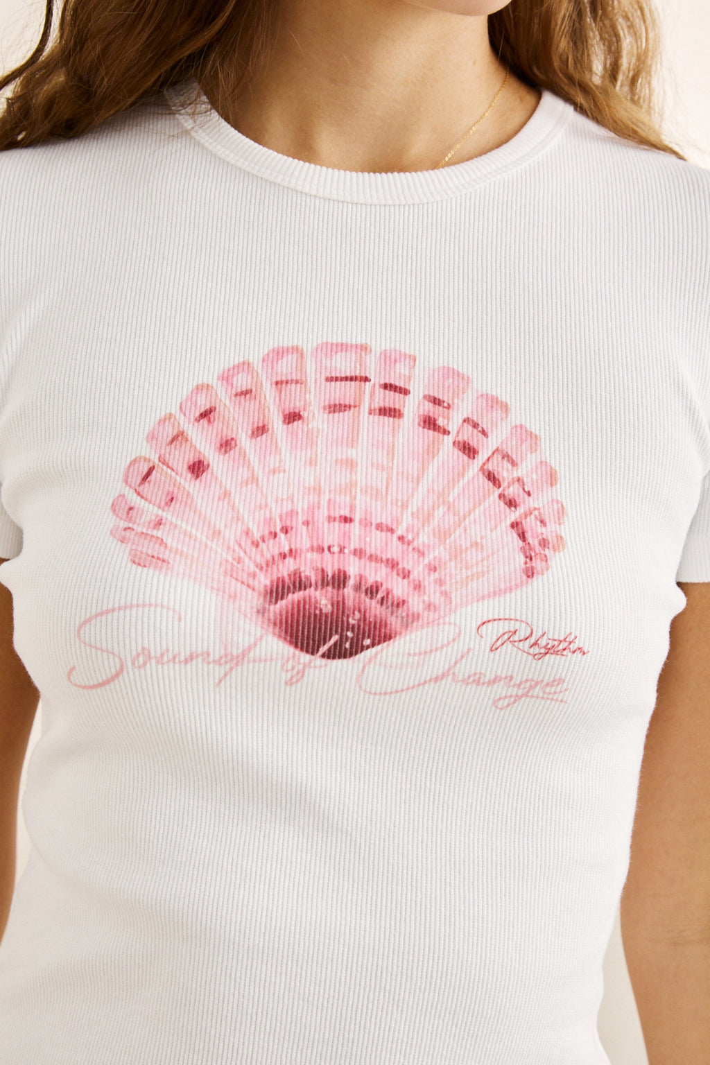 Rhythm Scallop Shell Everyday T-Shirt Vintage White