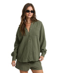 Billabong Wanderer Solid LS Woven Top Canteen