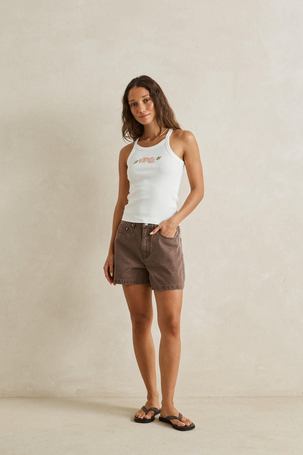 Rhythm Staple Denim Short Chocolate
