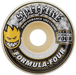 Spitfire F4 99a Conical Full 56mm Wheels Black/Yellow