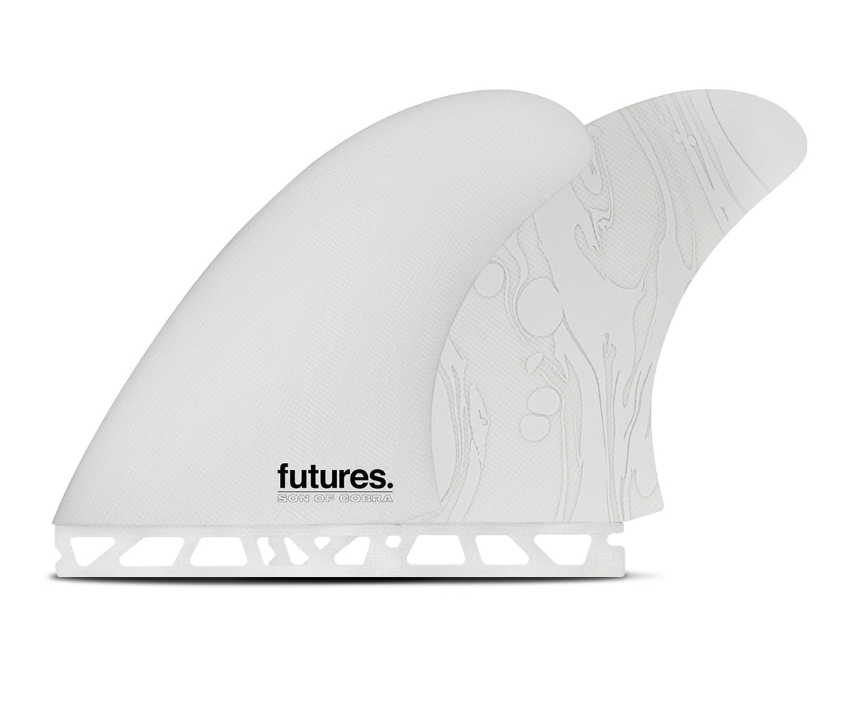 Futures Son of Cobra Fiberglass Twin Fins Grey/Marble - SantoLoco Hawaii