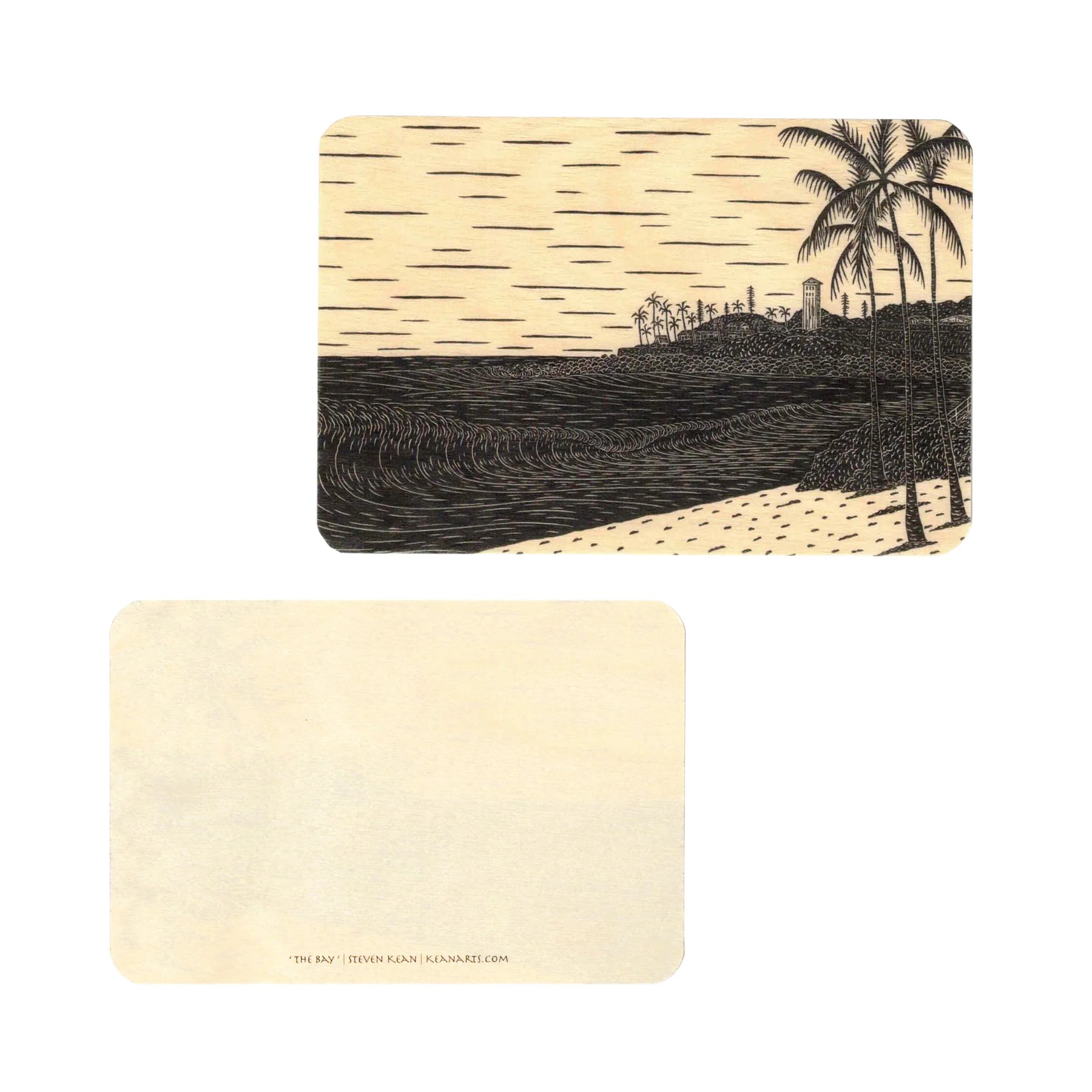 Kean Arts Inc. The Bay 4x6 Wooden Card