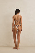 Rhythm Melia Floral Tie Side Itsy Pant Chocolate