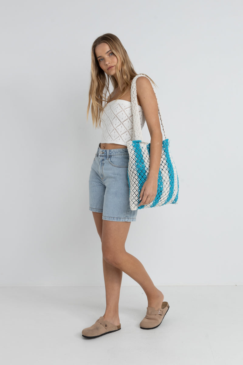 Rhythm Tour Denim Bermuda Short Light Blue