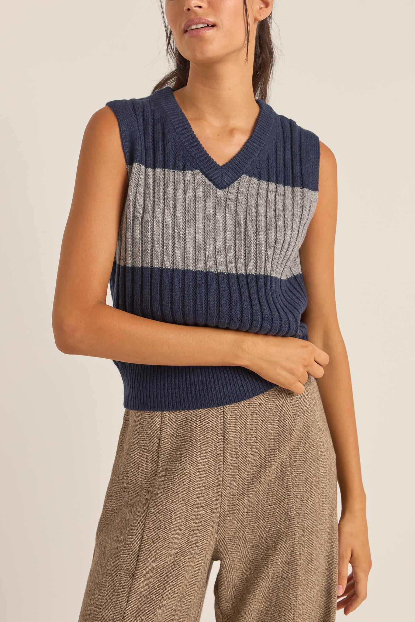 Rhythm Gatwick Sweater Vest NAV