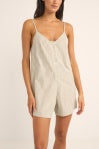 Rhythm Valley Stripe Adjustable Romper Ivy