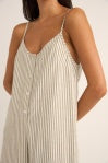 Rhythm Valley Stripe Adjustable Romper Ivy