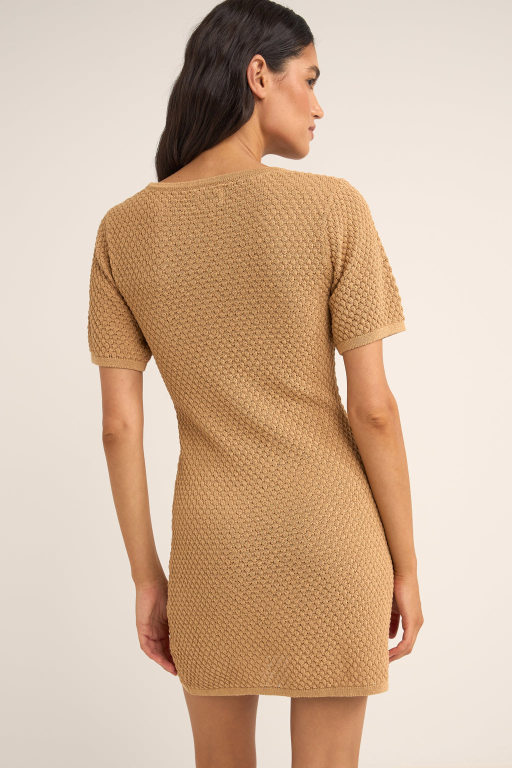 Rhythm Joni Knit Mini Dress Sand