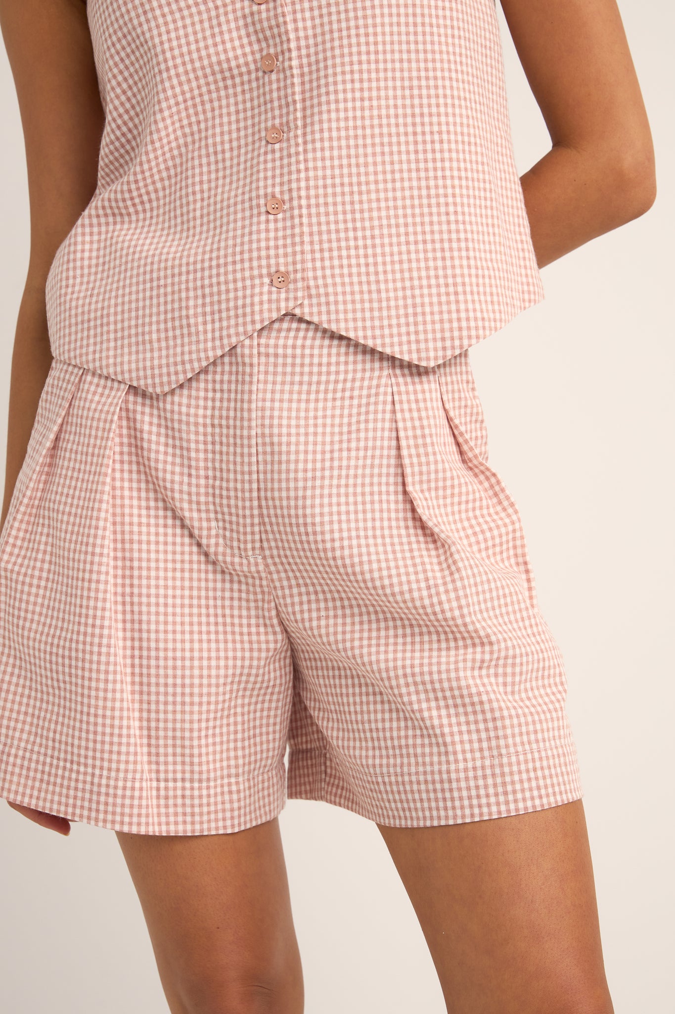 Rhythm Lola Check Short Pink
