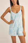 Rhythm Jean Paisley Romper Blue