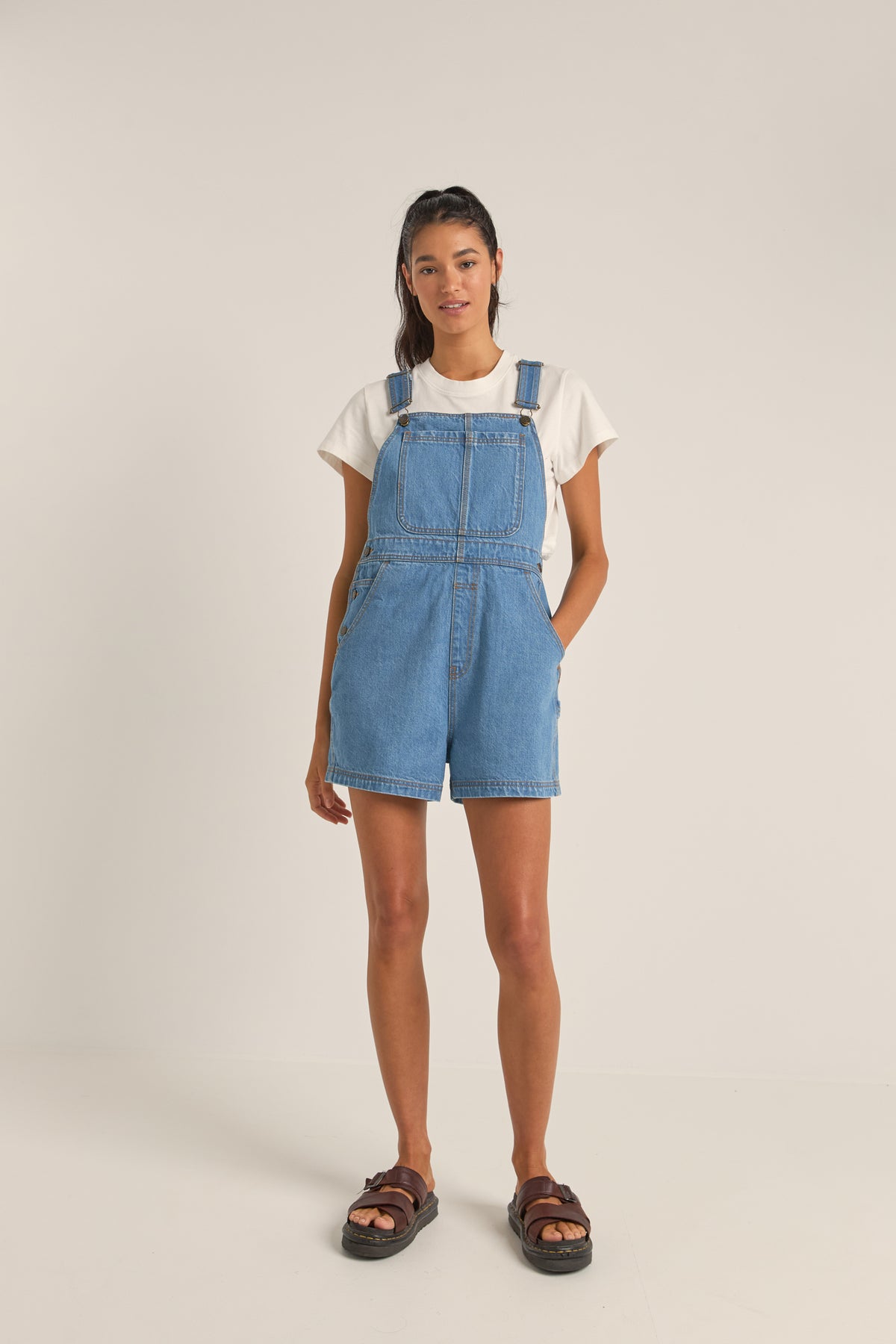 Rhythm Tides Short Overall BLU