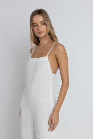 Rhythm Classic Jumpsuit Cream