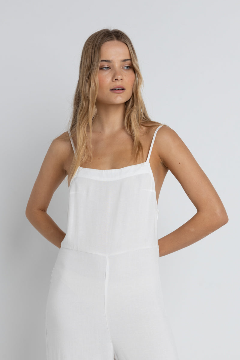 Rhythm Classic Jumpsuit Cream