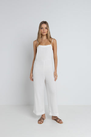 Rhythm Classic Jumpsuit Cream