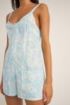 Rhythm Jean Paisley Romper Blue