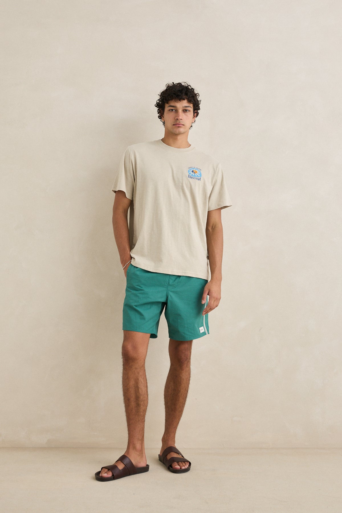 Rhythm Slow Down Slub SS T-Shirt Moon