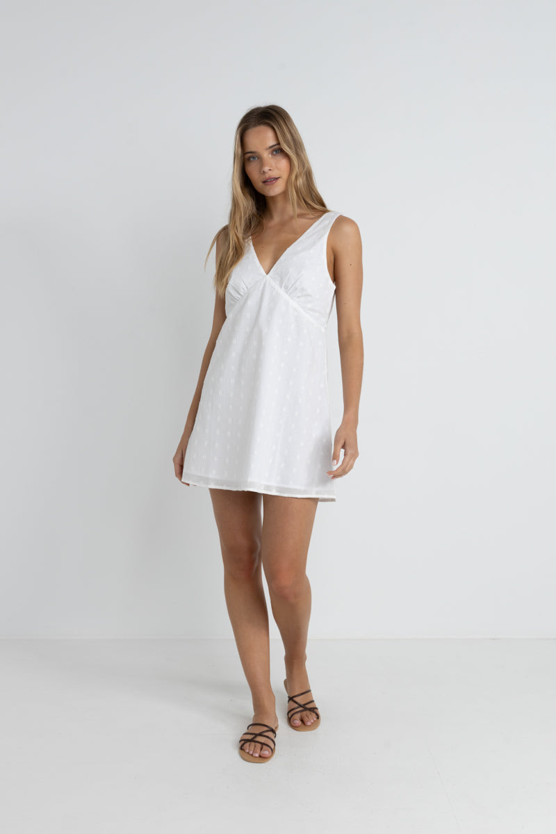 Rhythm Mirage Mini Dress White